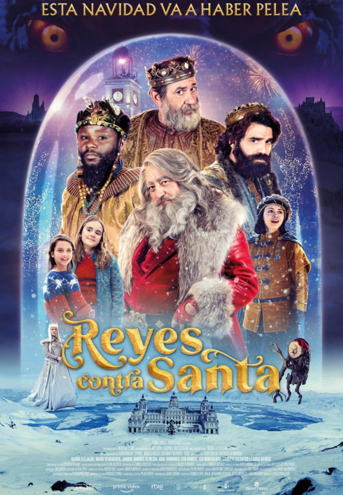 Reyes vs Santa es una película,que se rodó en España y que la productora contrato a Alucine para el alquiler y la instalación de todos los equipos y materiales de iluminación que se utilizaron durante el rodaje. Aluzine es una empresa de iluminación de proyectos audiovisuales, cine, ficción, series, películas, anuncios, publicidad y videoclips.