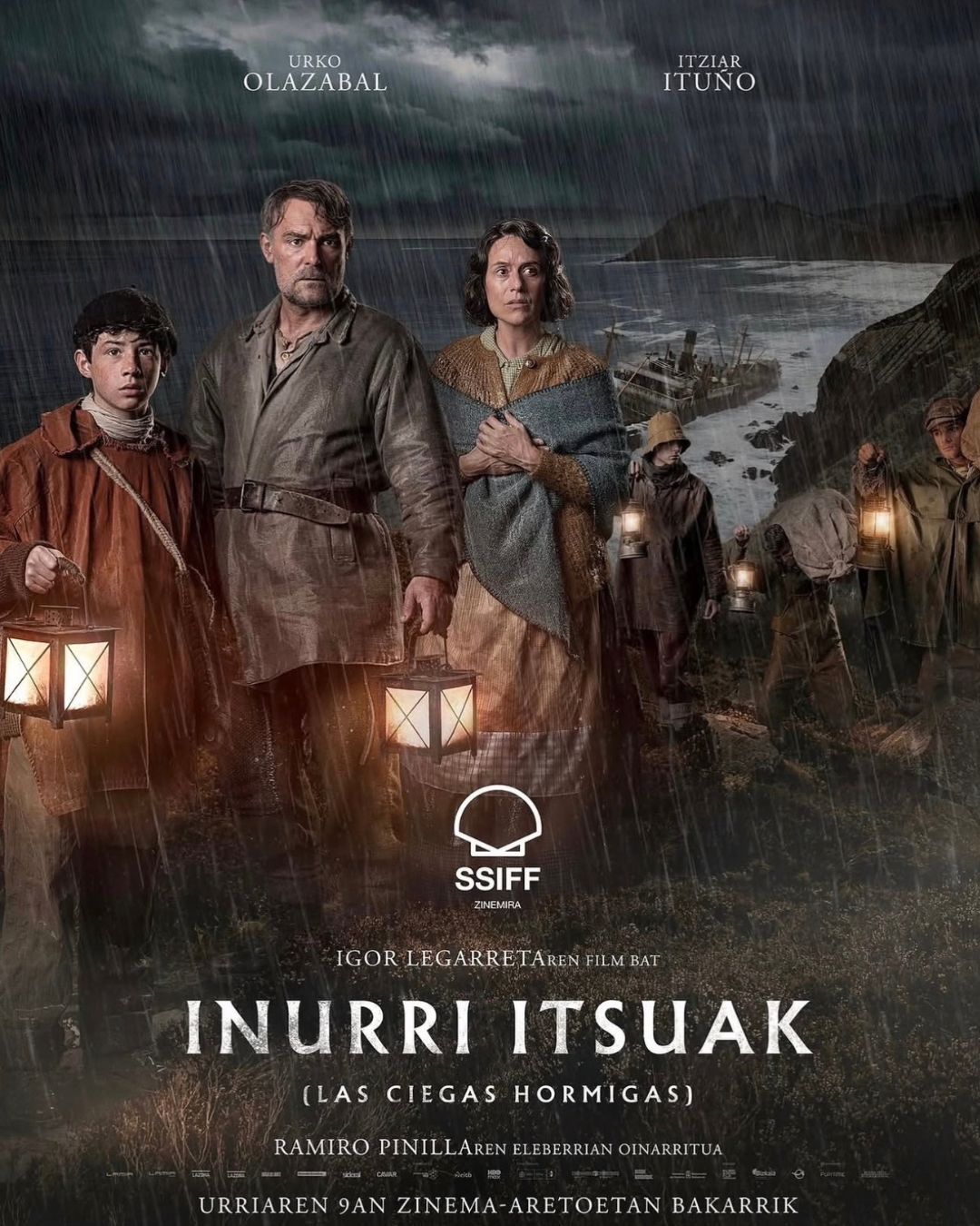 Inurri itsuak / Las ciegas hormigas · Aluzine · San Sebastián 2026 Cartel de Inurri itsuak / Las ciegas hormigas, película de Igor Legarreta que inaugura Zinemira en San Sebastián 2026.