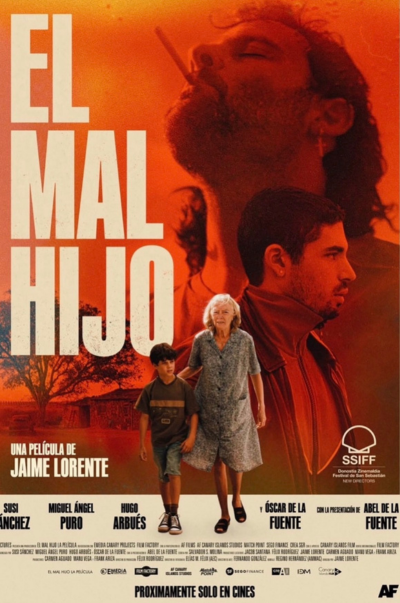 Cartel de El mal hijo, película vinculada a Aluzine e inauguración de New Directors en el Festival de San Sebastián 2026.