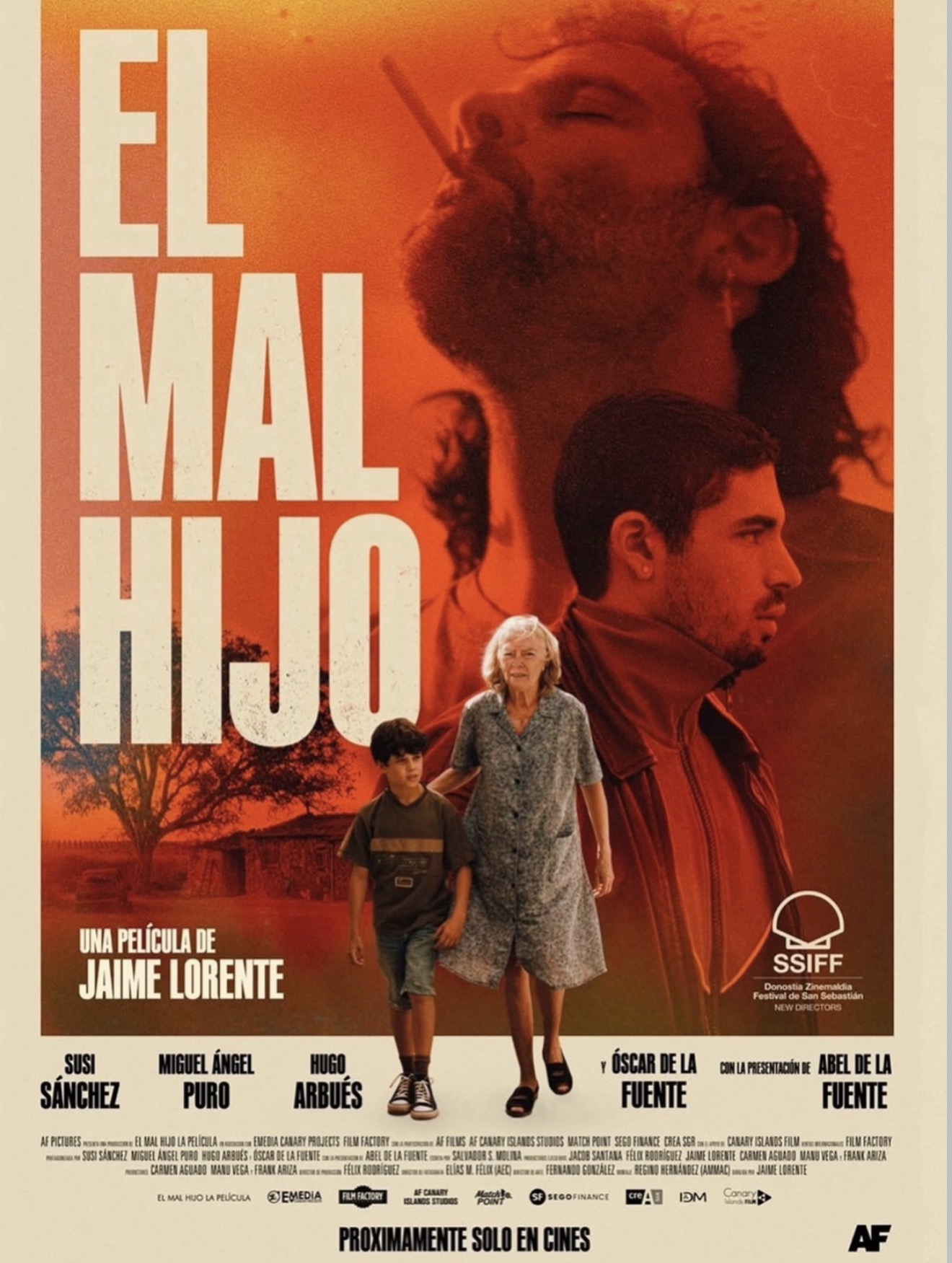 El mal hijo · Aluzine · Festival de San Sebastián 2026 Cartel de El mal hijo, película de Jaime Lorente que inaugura New Directors en el Festival de San Sebastián 2026.