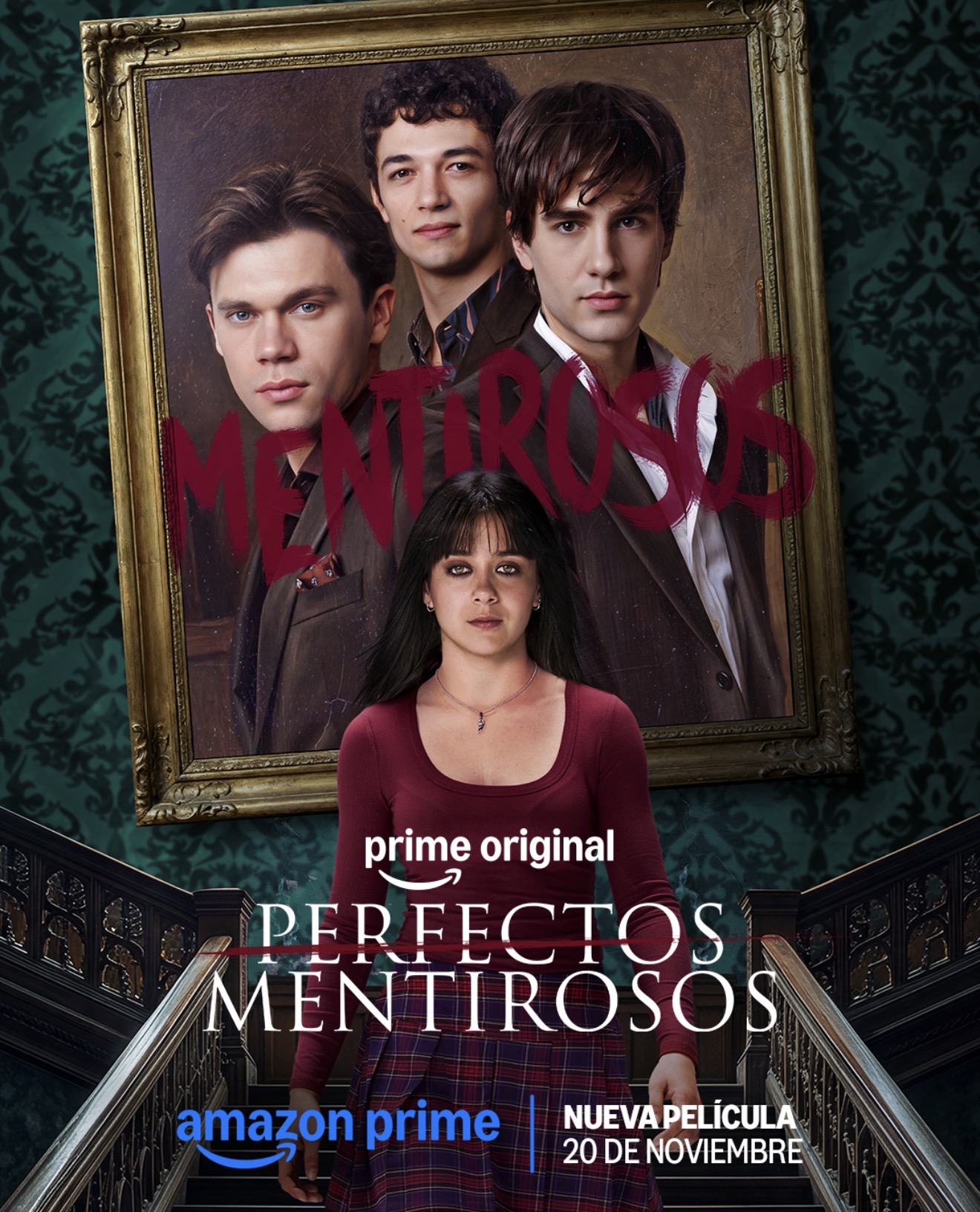 Cartel de Perfectos Mentirosos, película vinculada a Aluzine.